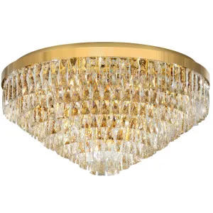 Eglo Valparaiso 16 Light Crystal CTC - Gold by Eglo, a Lighting for sale on Style Sourcebook