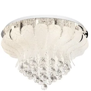 Telbix Odessa 10 Light Crystal CTC Light - White Nickel by Telbix, a Lighting for sale on Style Sourcebook