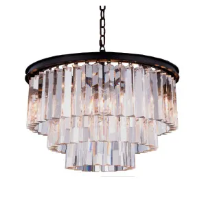 Odeon Waterfall Crystal Chandelier - 6 Light by Lighting Inspirations, a Lighting for sale on Style Sourcebook