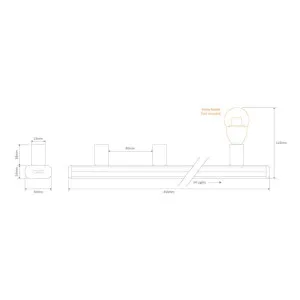 Domus 4 Light Hollywood Vanity Light (B15) - Black by Domus, a Lighting for sale on Style Sourcebook