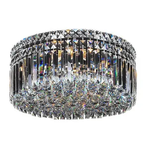Rotondo Round Crystal Flush Mounted CTC Ceiling Light - Medium by Lighting Inspirations, a Lighting for sale on Style Sourcebook