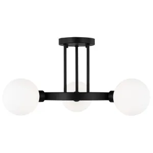 Sean Lavin Clybourn Semi-Flush Mount by Visual Comfort Generation - Midnight Black by Visual Comfort & Co - Generation Lighting, a Lighting for sale on Style Sourcebook
