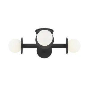 Kelly Wearstler Nodes 4 Light Semi-Flush Mount Light by Visual Comfort Studio - Black by Visual Comfort & Co - Studio, a Lighting for sale on Style Sourcebook