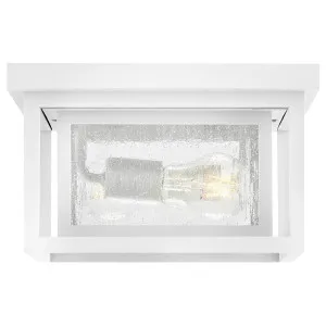 Hinkley Republic Small Exterior Flush Mount - Textured White by Hinkley, a Lighting for sale on Style Sourcebook
