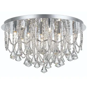 Telbix Sandro 9 Light Crystal CTC Light - Chrome by Telbix, a Lighting for sale on Style Sourcebook