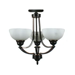 Houston Bronze Ceiling CTC Light - 3 Light Flush by Lighting Inspirations, a Lighting for sale on Style Sourcebook