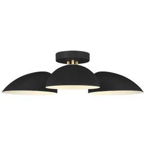 Ellen Degeneres Jane Semi-Flush Mount by Visual Comfort Studio - Midnight Black by Visual Comfort & Co - Studio, a Lighting for sale on Style Sourcebook