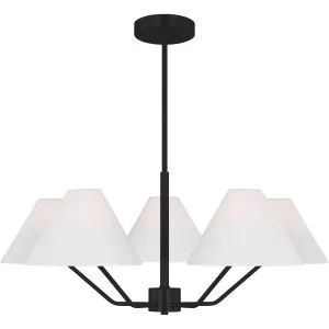 Drew & Jonathan Scott Burke Medium Chandelier by Visual Comfort Studio - Midnight Black by Visual Comfort & Co - Studio, a Lighting for sale on Style Sourcebook