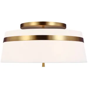 Alexa Hampton Cordtlandt Large Semi-Flush Mount by Visual Comfort Studio - Burnished Brass by Visual Comfort & Co - Studio, a Lighting for sale on Style Sourcebook