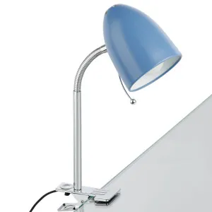 Eglo Lara Clamp Light Pastel Light Blue by Eglo, a Lamps for sale on Style Sourcebook