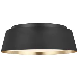 Ellen DeGeneres Asher Medium Flush Mount by Visual Comfort Studio Midnight Black by Visual Comfort & Co - Studio, a Lighting for sale on Style Sourcebook