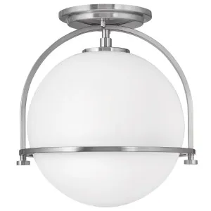 Hinkley Somerset Small Semi-Flush Mount Brushed Nickel by Hinkley, a Lighting for sale on Style Sourcebook