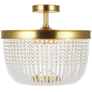 Chapman & Myers Summerhill Semi-Flush Mount by Visual Comfort Studio Burnished Brass by Visual Comfort & Co - Studio, a Lighting for sale on Style Sourcebook