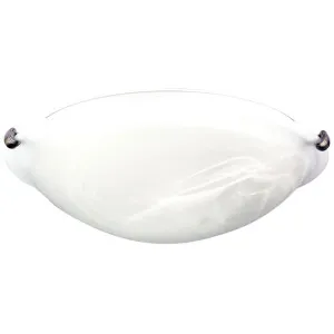 Oriel Lighting Remo 400mm Oyster Light Brushed Chrome by Oriel Lighting, a Lighting for sale on Style Sourcebook