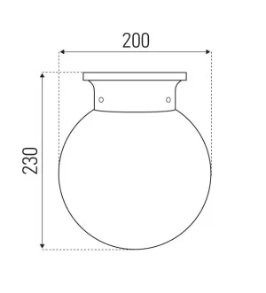 Opal Large Glass Ball DIY Batten Fix White by Mercator, a Lighting for sale on Style Sourcebook