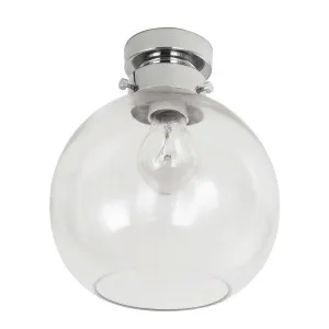 CLA Wine Glass DIY Batten Fitting (B22) Chrome & Clear by Compact Lamps Australia, a Lighting for sale on Style Sourcebook