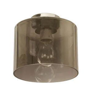 CLA Oblong DIY Batten Fitting (B22) Chrome & Smoke by Compact Lamps Australia, a Lighting for sale on Style Sourcebook