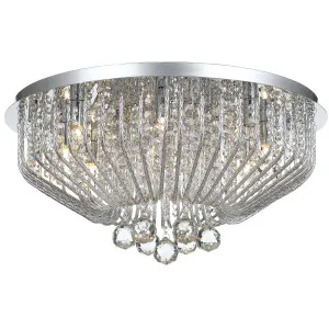 Telbix Pintor 9 Light Crystal CTC Light Chrome by Telbix, a Lighting for sale on Style Sourcebook