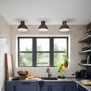 Hinkley Argo Small Flush Mount Satin Black by Hinkley, a Lighting for sale on Style Sourcebook