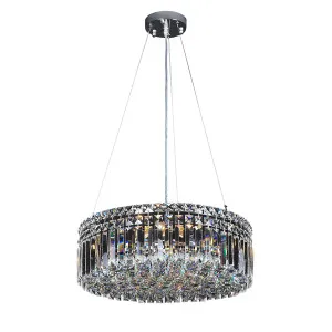 Rotondo Round Crystal Chandelier Light Large by Lighting Inspirations, a Lighting for sale on Style Sourcebook