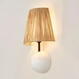 Cove Wall Light Wall Light with Raffia Shade by MRD Home, a Decorative Accessories for sale on Style Sourcebook
