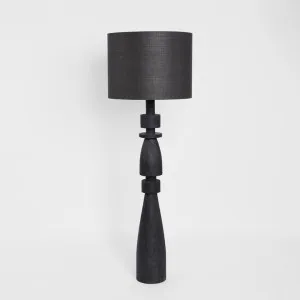 Magnus Wood Floor Lamp Black Base with Black Shade by MRD Home, a Plants for sale on Style Sourcebook