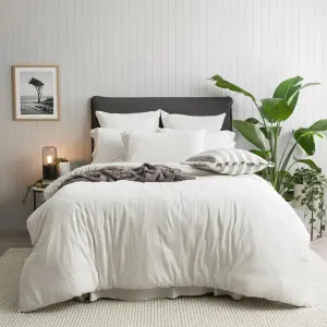 Renee Taylor Comfort T?s Organic Cotton Melange Jersey Ecru Quilt Cover Set by null, a Quilt Covers for sale on Style Sourcebook