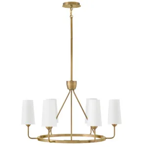 Hinkley Lewis Medium Single Tier Chandelier Heritage Brass by Hinkley, a Lighting for sale on Style Sourcebook
