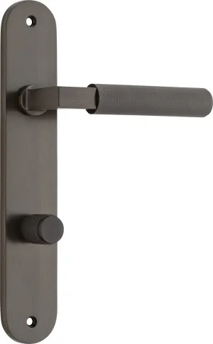 Brunswick Lever - Oval - Signature Brass - Privacy by Iver, a Door Hardware for sale on Style Sourcebook