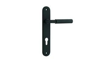 Brunswick Lever - Oval - Matt Black - Entrance by Iver, a Door Hardware for sale on Style Sourcebook