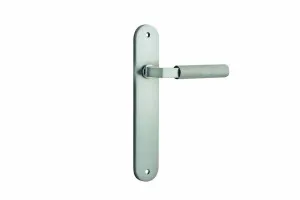 Brunswick Lever - Oval - Satin Nickel by Iver, a Door Hardware for sale on Style Sourcebook