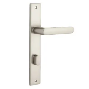 Osaka Lever - Rectangular - Satin Nickel - Privacy by Iver, a Door Hardware for sale on Style Sourcebook