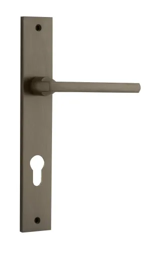 Baltimore Lever - Rectangular - Signature Brass - Entrance by Iver, a Door Hardware for sale on Style Sourcebook