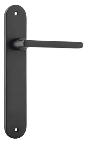 Baltimore Lever - Oval - Matt Black by Iver, a Door Hardware for sale on Style Sourcebook