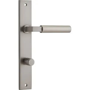 Berlin Lever - Rectangular - Satin Nickel - Privacy by Iver, a Door Hardware for sale on Style Sourcebook