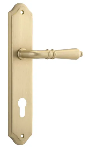 Sarlat Lever - Shouldered - Brushed Brass - Entrance by Iver, a Door Hardware for sale on Style Sourcebook
