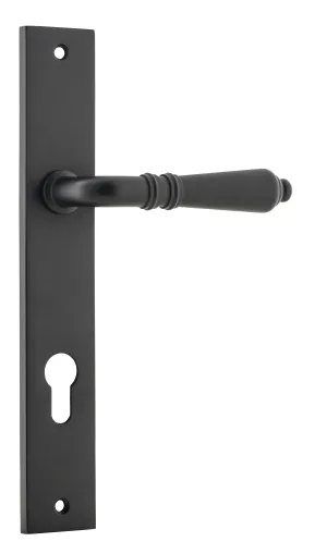Sarlat Lever - Rectangular - Matt Black - Entrance by Iver, a Door Hardware for sale on Style Sourcebook