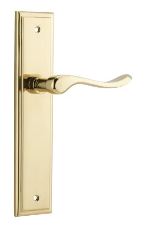 Stirling Lever - Stepped - Polished Brass by Iver, a Door Hardware for sale on Style Sourcebook