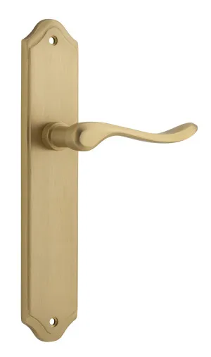 Stirling Lever - Shouldered - Brushed Brass by Iver, a Door Hardware for sale on Style Sourcebook