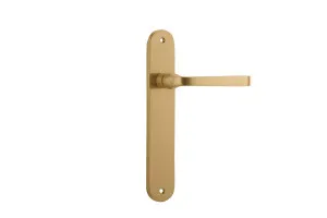 Annecy Lever - Oval - Brushed Brass by Iver, a Door Hardware for sale on Style Sourcebook