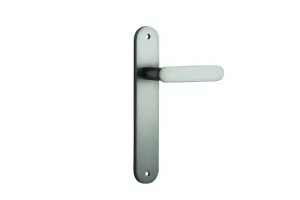 Brone Lever - Oval - Satin Nickel by Iver, a Door Hardware for sale on Style Sourcebook