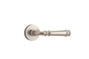 Verona Lever - Round Rose - Satin Nickel by Iver, a Door Hardware for sale on Style Sourcebook