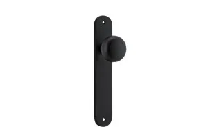 Cambridge Knob - Oval - Matt Black by Iver, a Door Hardware for sale on Style Sourcebook