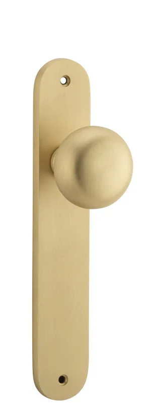Cambridge Knob - Oval - Brushed Brass by Iver, a Door Hardware for sale on Style Sourcebook
