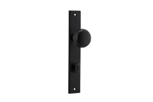 Cambridge Knob - Rectangular - Matt Black - Privacy by Iver, a Door Hardware for sale on Style Sourcebook