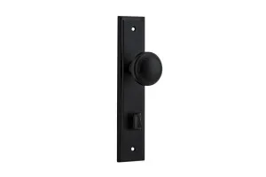Paddington Knob - Stepped - Matt Black - Privacy by Iver, a Door Hardware for sale on Style Sourcebook