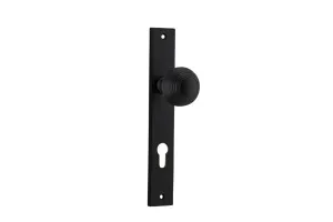 Guildford Knob - Rectangular - Matt Black - Entrance by Iver, a Door Hardware for sale on Style Sourcebook