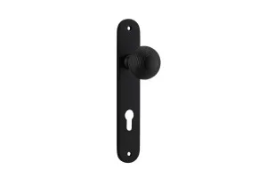 Guildford Knob - Oval - Matt Black - Entrance by Iver, a Door Hardware for sale on Style Sourcebook