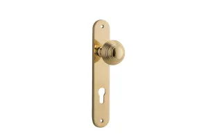 Guildford Knob - Oval - Polished Brass - Entrance by Iver, a Door Hardware for sale on Style Sourcebook