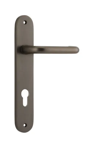 Oslo Lever - Oval - Signature Brass - Entrance by Iver, a Door Hardware for sale on Style Sourcebook